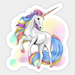 Rainbow Unicorn - Unicorn Gifts Sticker